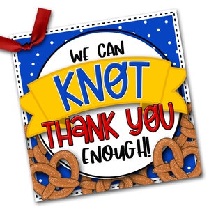 Étiquettes de cadeau de remerciement, étiquettes de remerciement de bretzel, cadeau d'enseignant, cadeau d'appréciation d'enseignant, cadeau de remerciement, étiquettes de certificat-cadeau de bretzel, entraîneur