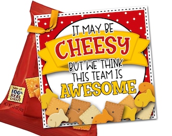 Game Day Treat Tag, Cheese Cracker Game Tags, Sports Team Gift, Game Day Gift Tags, Sports Printable, Cheesy Treat Tag, Football, Volleyball