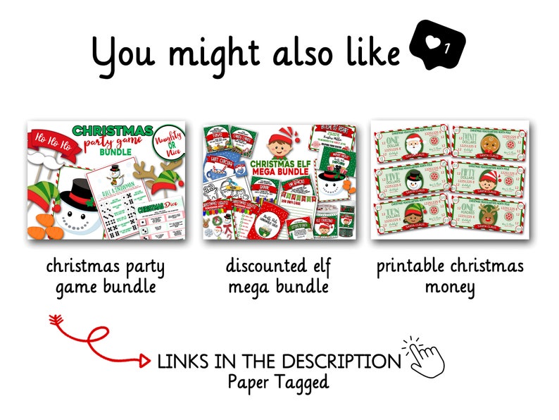 Elf Idea, Easy Elf Ideas, Printable Elf Ideas, Quick Elf Ideas, Family Tradition, Christmas Elf Idea, Last Minute Elf Printable, Mega Bundle image 10