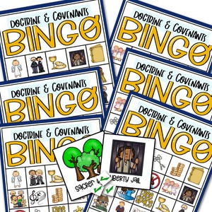 Bingo Leer en Verbonden, Leer en Verbonden-activiteiten voor kinderen, Come Follow Me 2025, Come Follow Me bingo, LDS Primary Bingo