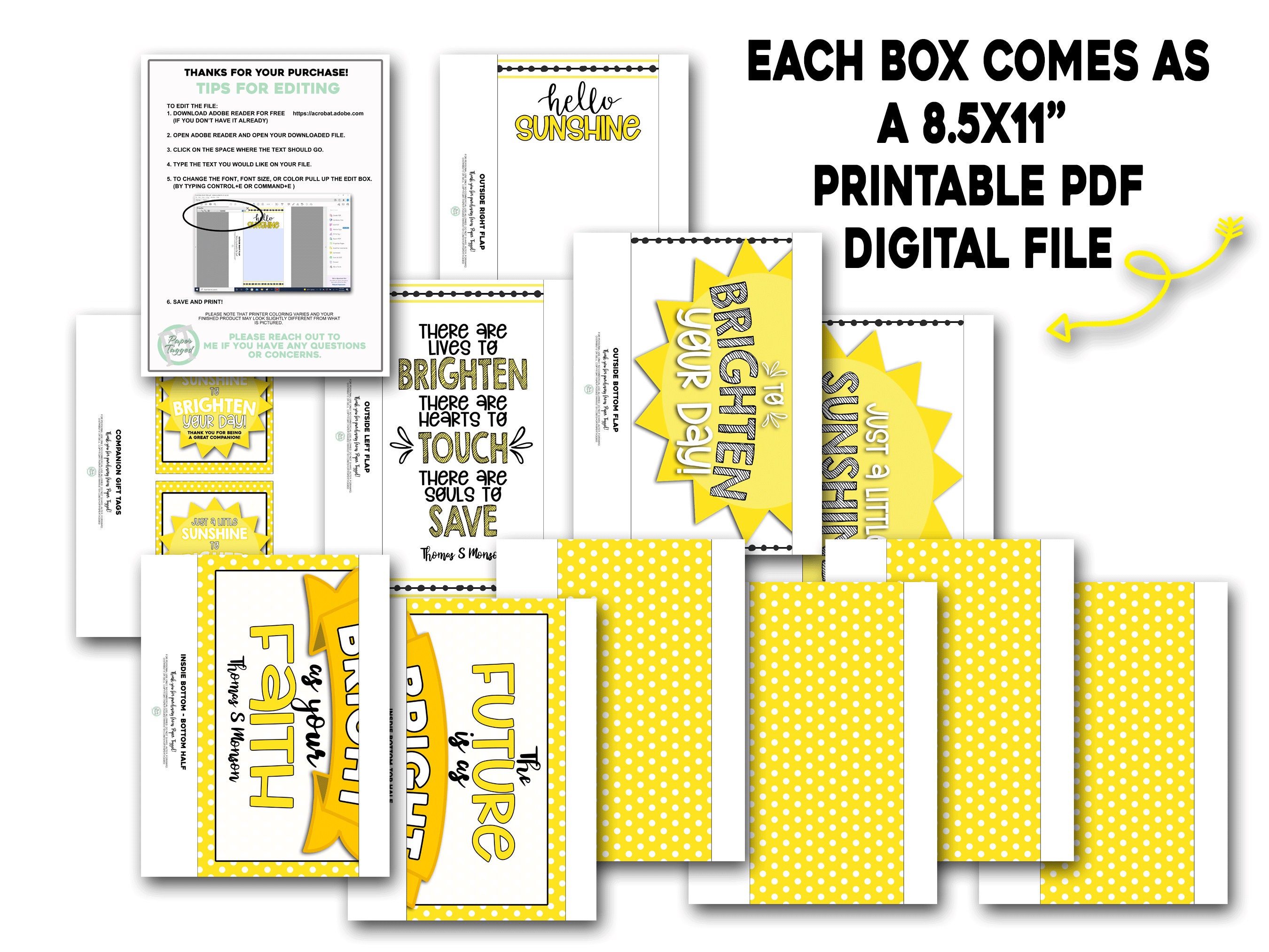 LDS Missionary Care Package Printable Missionary Box - Etsy