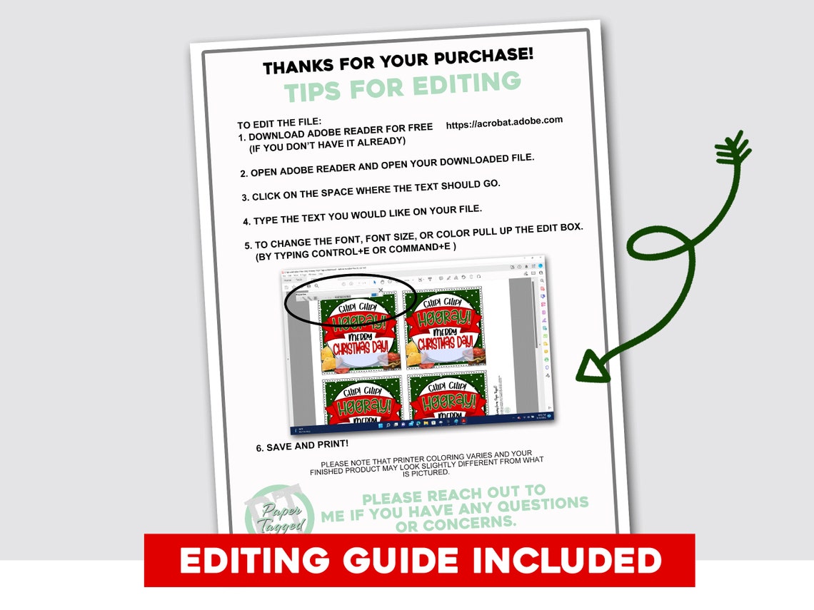 Chips and Salsa Christmas Neighbor Gift Christmas Gift Tag Etsy