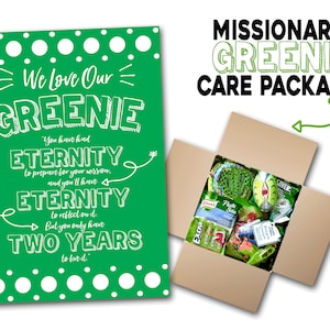 LDS Missionary Greenie Package, Printable Missionary Greenie Package, LDS Missionary Mom, LDS Missionary Package, Missionary Mail, New