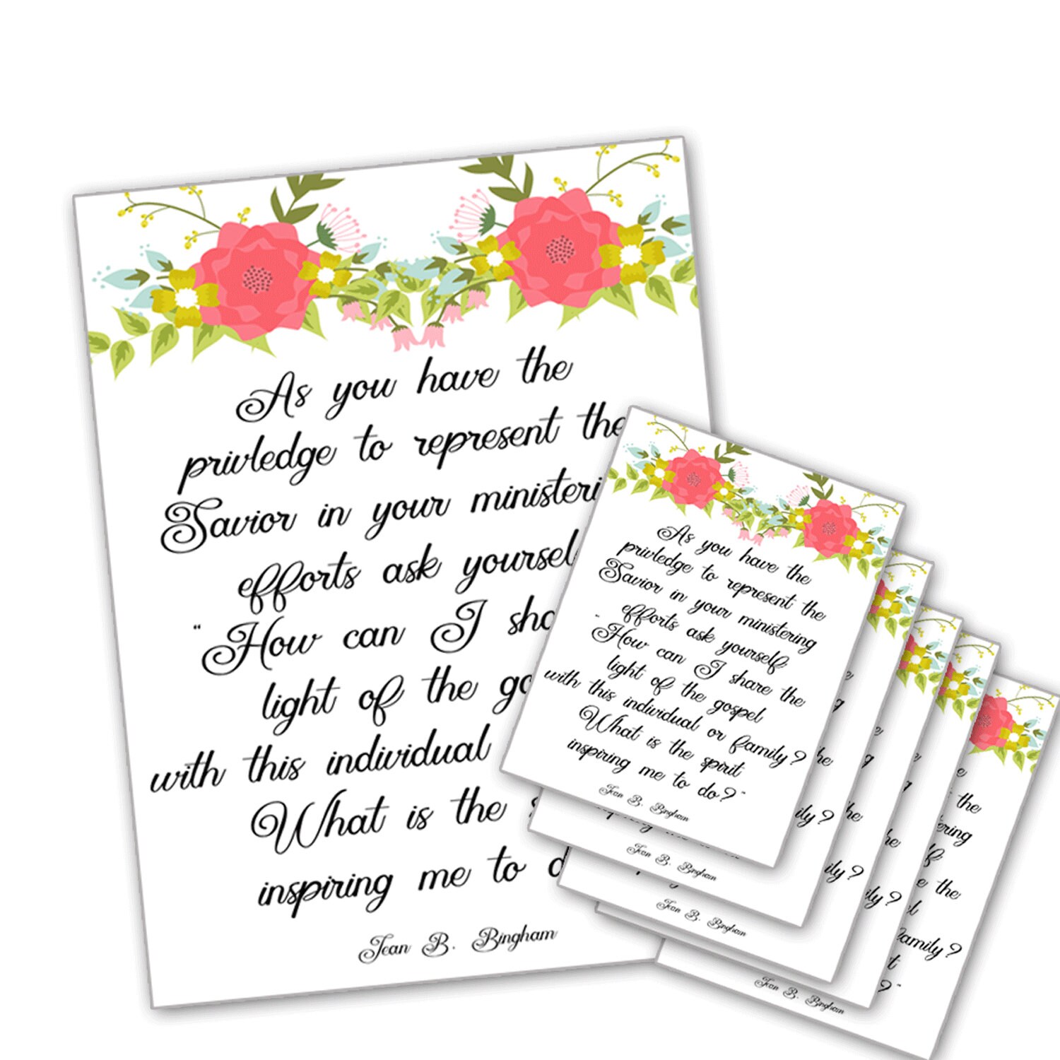 Lds Ministering Handout Relief Society Handout Ministering Etsy