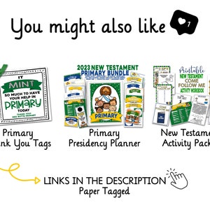 Christmas Primary Teacher Gift, LDS Primary Teacher Christmas Gift ...