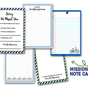 Missionaris Notitiekaarten, LDS Missionaris Deur Notitiekaarten, Afdrukbare Missionaris Notitiekaarten, Sorry dat we je gemist hebben, LDS Missionaris Printables