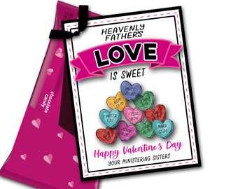 Regalo ministerial de San Valentín, Tarjeta ministerial de febrero, Folleto ministerial, Idea ministerial, Idea de regalo ministerial SUD, Etiqueta imprimible