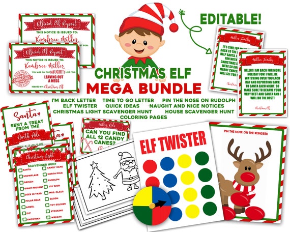 Elf Idea Easy Elf Ideas Printable Elf Ideas Quick Elf
