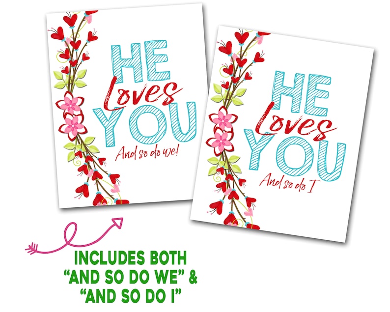 Valentines Ministering Gift, February Ministering Card, Ministering Handout, Ministering Idea, LDS Ministering Gift Idea, Printable Tag image 3