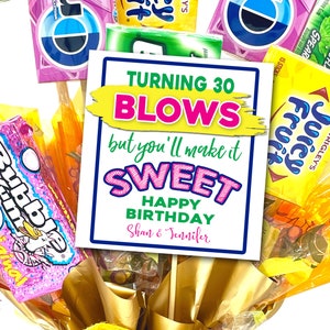 30. Geburtstag Geschenkanhänger, Candy Bar Poster, Freund Geburtstagsgeschenk, druckbares Geburtstagsgeschenk, Candy Gramm Poster, Geburtstagsgeschenk druckbar, Dreißig