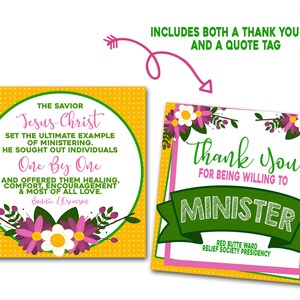 Ministering Thank You, Young Women Ministering, Ministering Tag ...