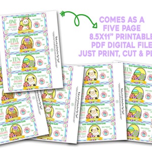 Easter Bunny Money, Easter Bunny Play Money, Easter Fake Money ...