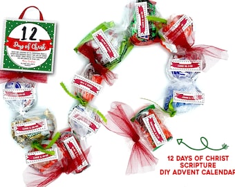 Missionary Advent Calendar, 12 Days of Christ Christmas Countdown, Missionary Countdown to Christmas, 12 Days of Christmas, LDS Missionary