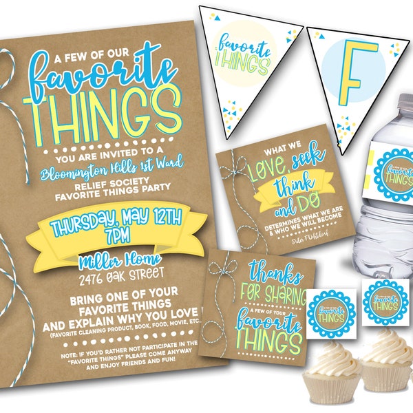 Favorite Things Themed Invitations - Etsy