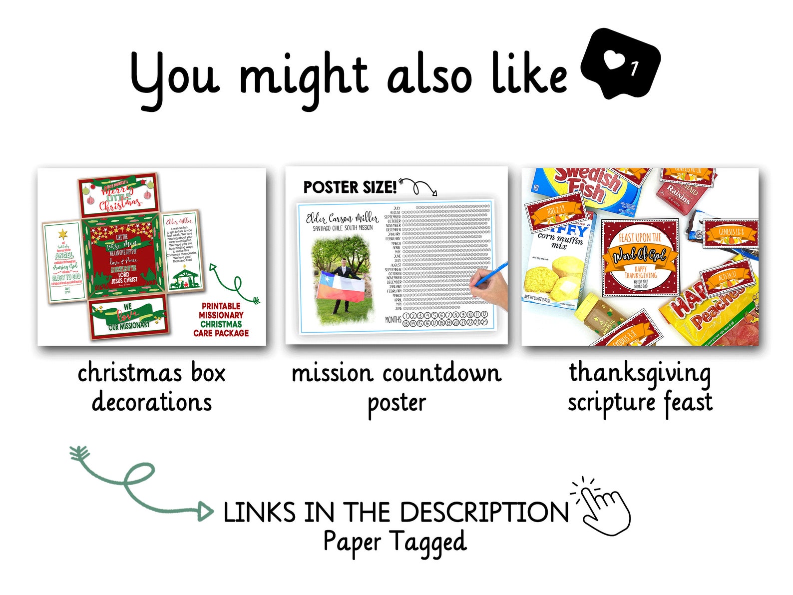 LDS Missionary Birthday Package Printable Missionary Birthday | Etsy