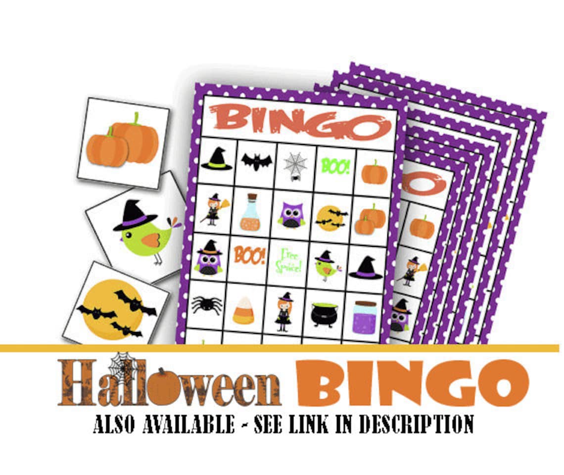 Halloween Printable Games Class Halloween Party Class Party | Etsy