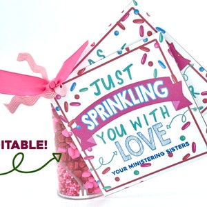 Valentines Ministering Gift, February Ministering Card, Ministering Handout, Ministering Idea, LDS Ministering Gift Idea, Printable Tag