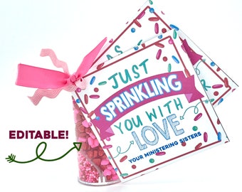 Regalo ministerial de San Valentín, Tarjeta ministerial de febrero, Folleto ministerial, Idea ministerial, Idea de regalo ministerial SUD, Etiqueta imprimible
