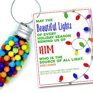 Relief Society Christmas Gift, LDS Relief Society Christmas Gift, Christmas Gift Tags, Latter Day Saint Relief Society, Printable Gift Tag
