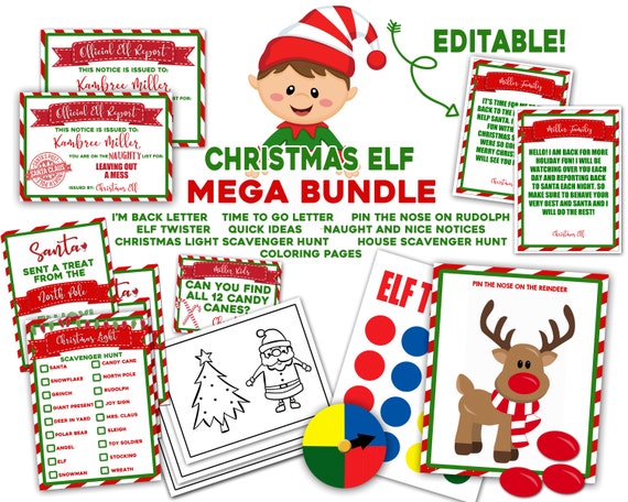 Elf Idea Easy Elf Ideas Printable Elf Ideas Quick Elf