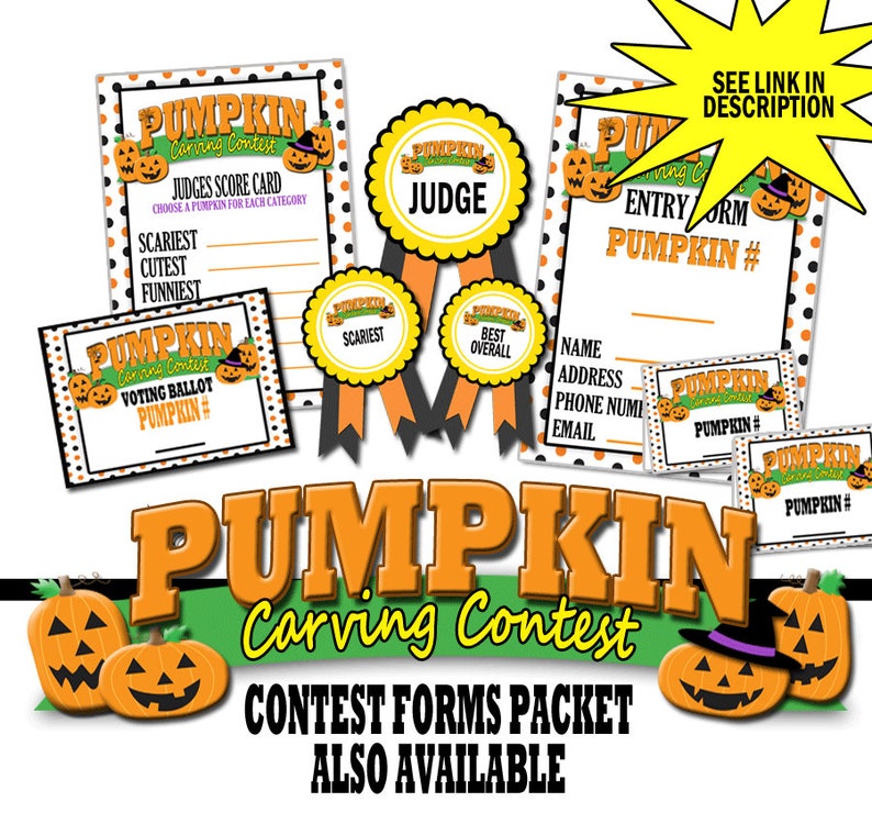 Costume Contest Printable Forms Packet Costume Contest Judges Etsy