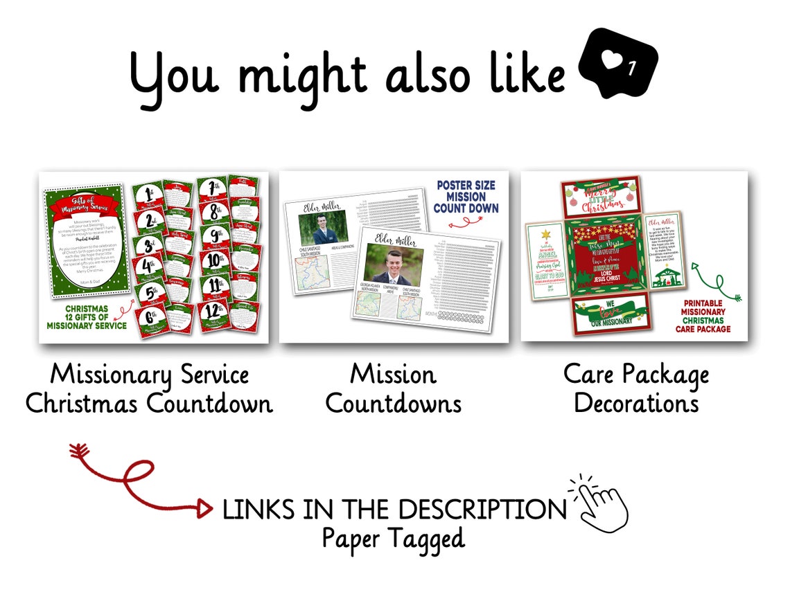 Missionary Advent Calendar 12 Days of Christ Christmas Etsy