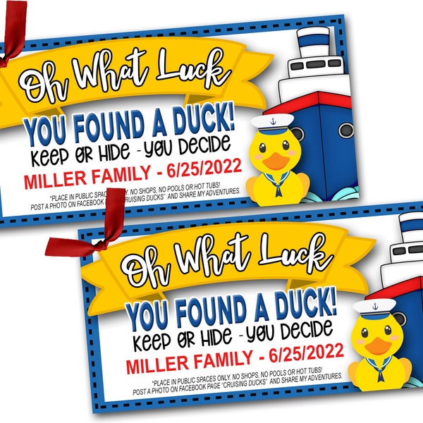 Duck Tags, Cruising Ducks, Rubber Duck Tag, Cruising Duck Game Tags, bearbeitbare Details, Printable, Cruise Printables, Instant Download