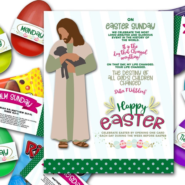 Easter Week with Christ, LDS Missionary Easter Gift, LDS Primary Easter Gift, LDS Young Women Easter Gift, Easter Ministering, Holy Week