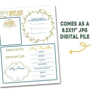 LDS Activity Days Spotlight, Printable Instant Download, LDS Young ...