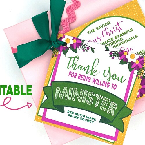 Ministering Thank You Young Women Ministering Ministering - Etsy
