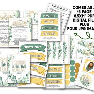 2023 Young Women Bulletin Board Kit, LDS Young Women Theme, I Can Do ...
