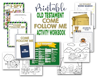 Old Testament Activity Workbook, Come Follow Me 2026, Latter Day Saint Scripture Study, LDS Primary, Young Women's, Printable, Quiet Book