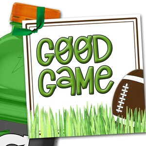 Football Treat Tag, Football Good Luck Favor Tag, Good Game, Football Game Treat Tag, Football Game Treat Tags, Football Printable, Team