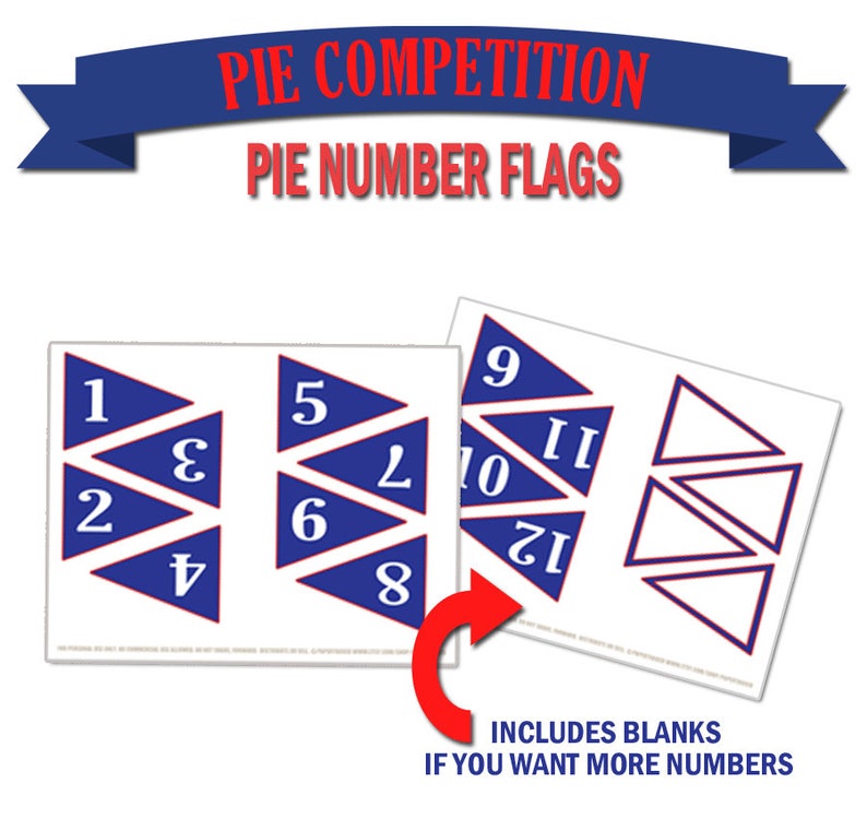 Pie Making Competition Printable Forms Pie Contest Forms Etsy