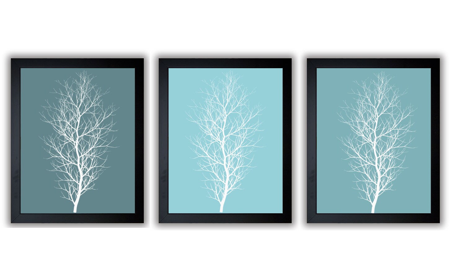 INSTANT DOWNLOAD Tree Wall Decor Tree Print Teal Turquoise Etsy