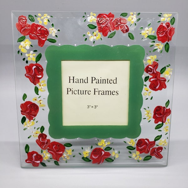 Beveled Glass Picture Frame Etsy