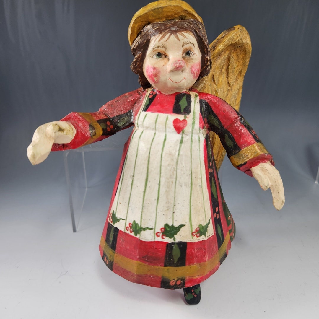 House of Hatten 1989 Large Folk Dancing Angel by Designer Etsy