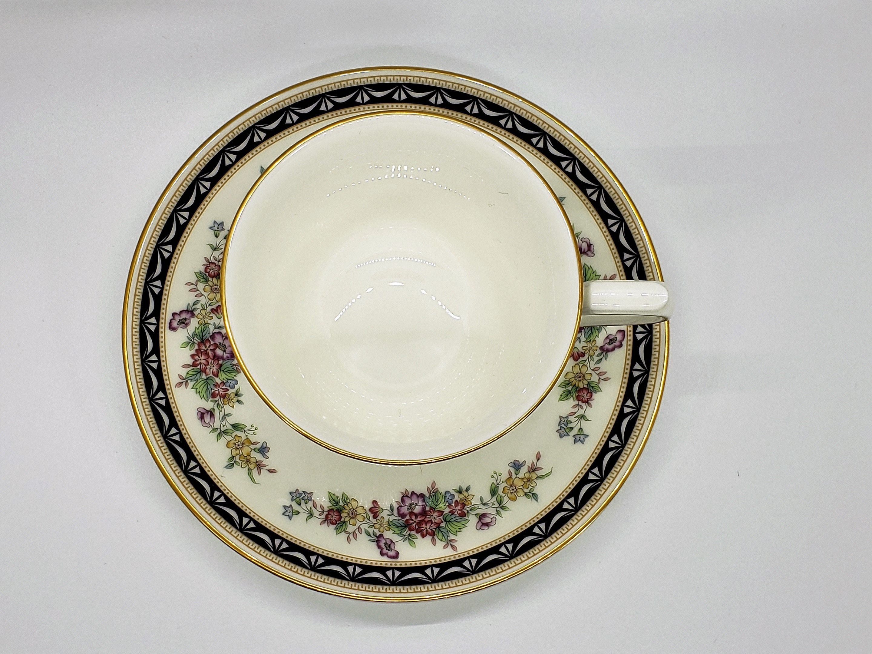 1980s Mikasa Diplomat Bone China Tea cup & saucer Etsy
