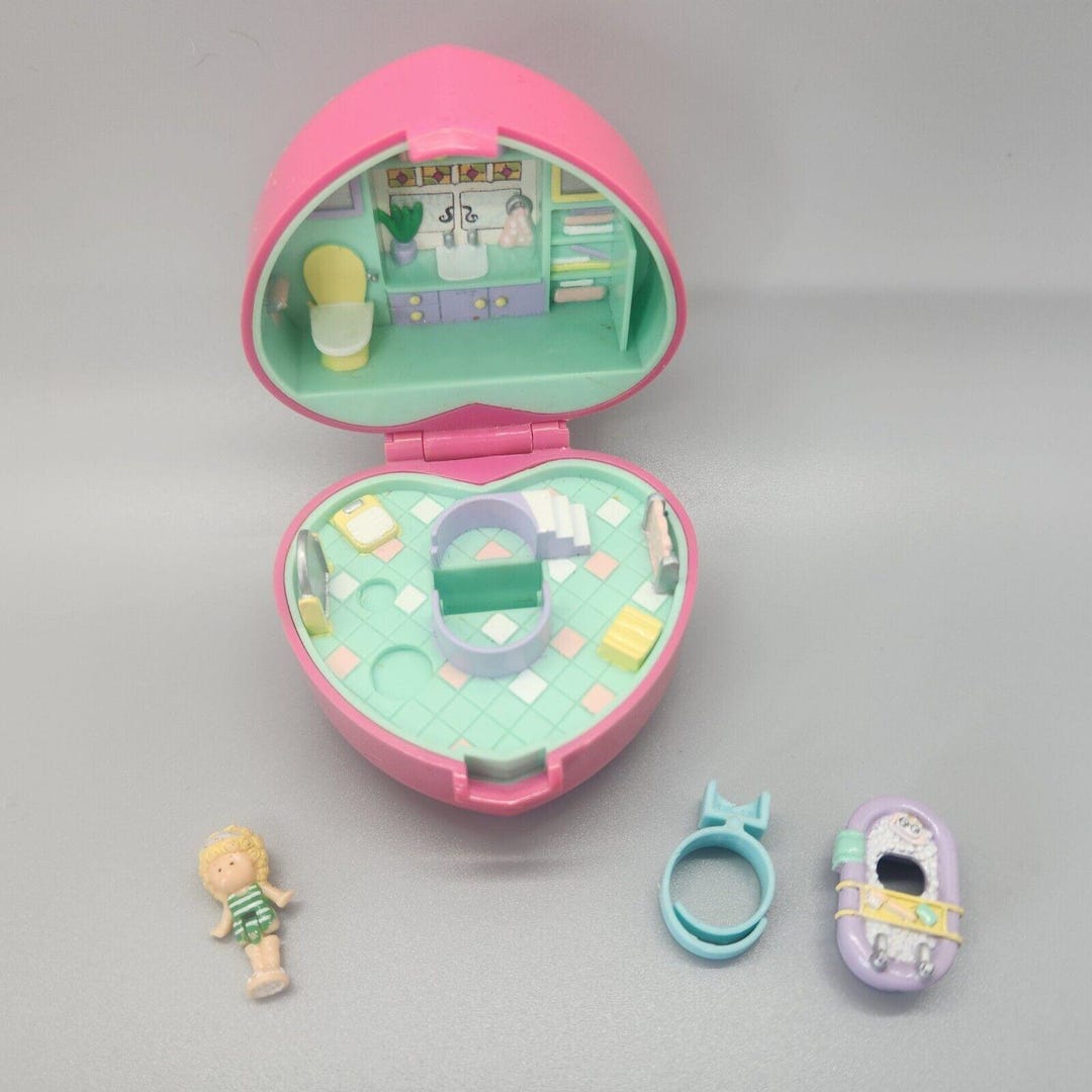 Fun Time Fun Ring VTG 1991 Polly Pocket Bath Time Fun Ring Bluebird Toys W Figure Missing ...