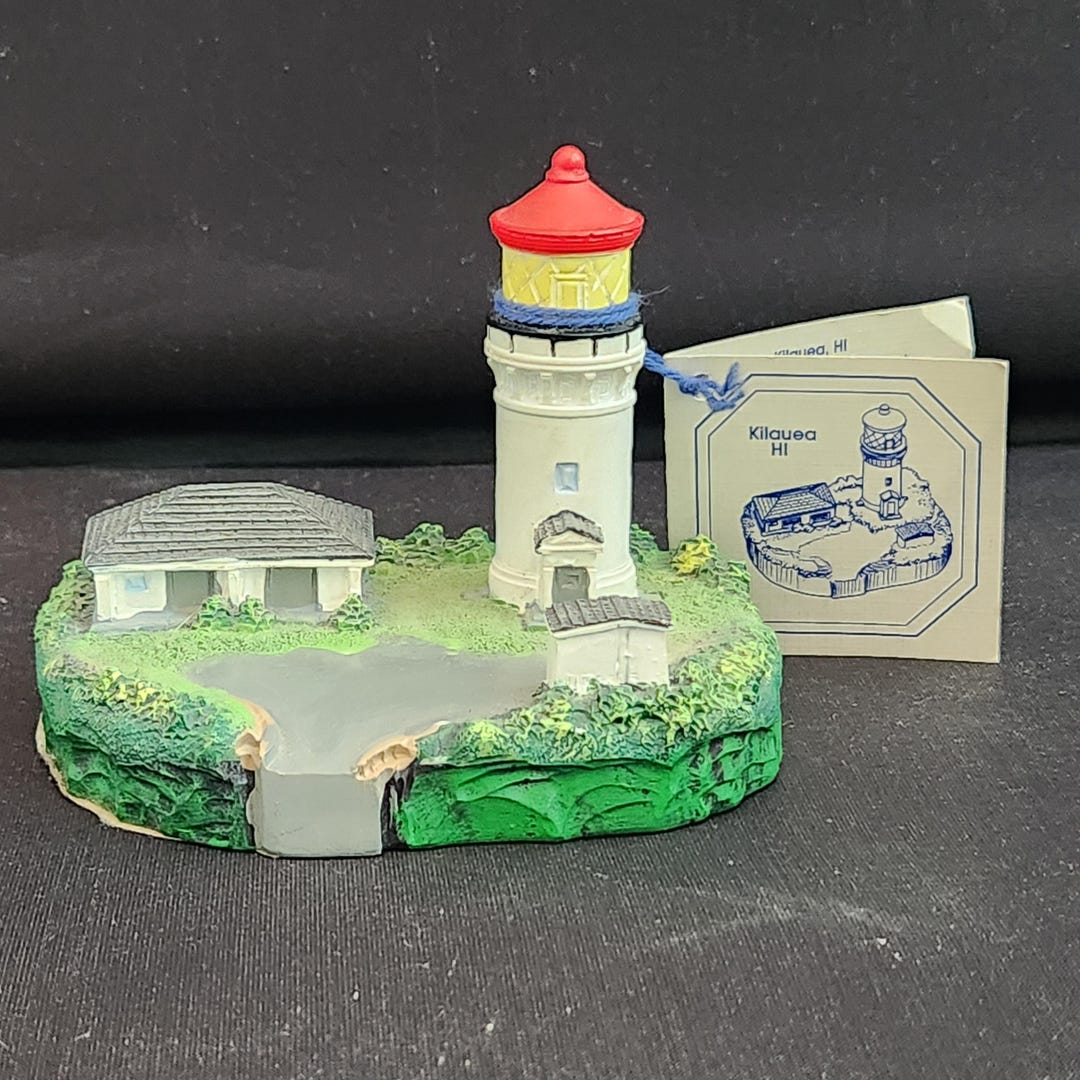 Spoontiques Lighthouse Miniature Replica Beacon of Kilauea Hawaii #9285 ...