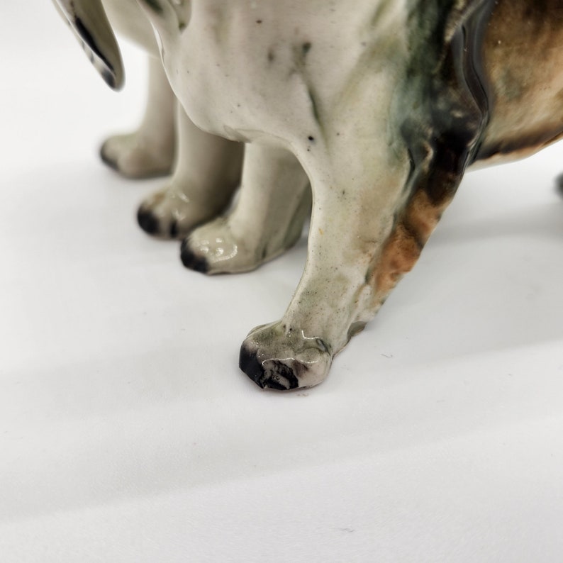 Two Collie Dogs w Newspaper Porcelain Figurine Hand Painted Original Label by Royal Japan image 10
