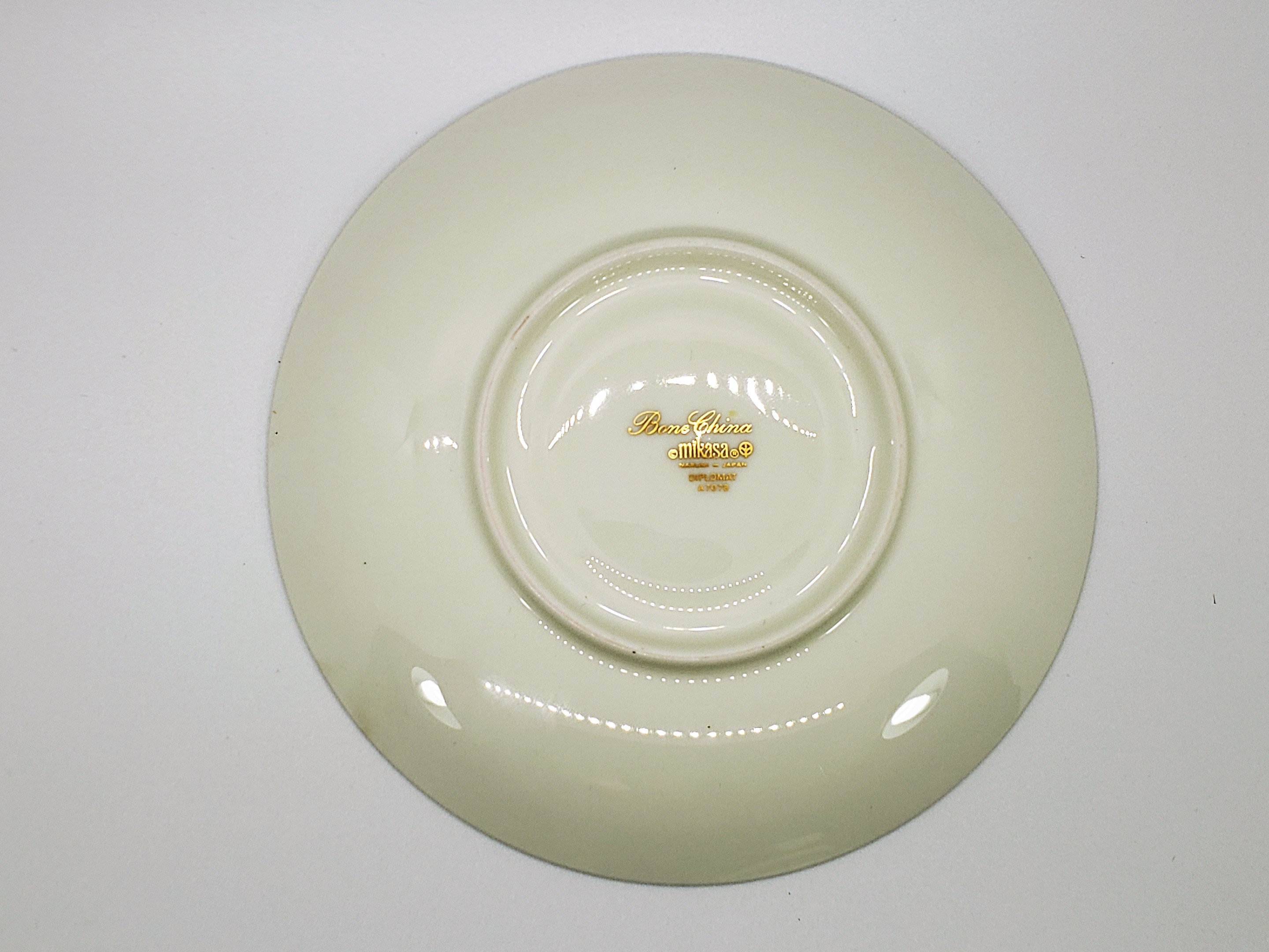 1980s Mikasa Diplomat Bone China Tea cup & saucer Etsy