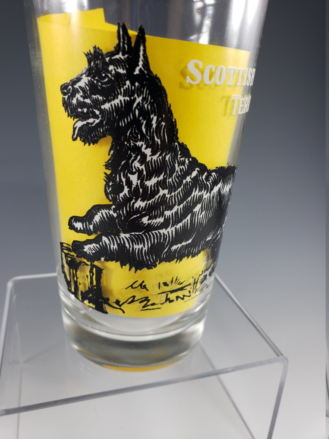 1950s Boscul Peanut Butter Glass scottish Terrier Etsy