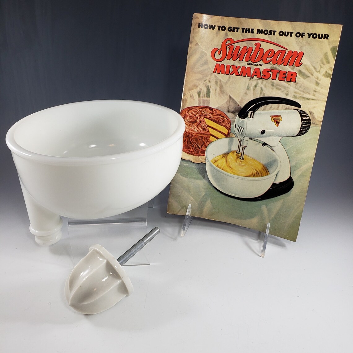 Vintage 1948 Sunbeam Mixmaster Model 9 Recipe Cookbook Etsy