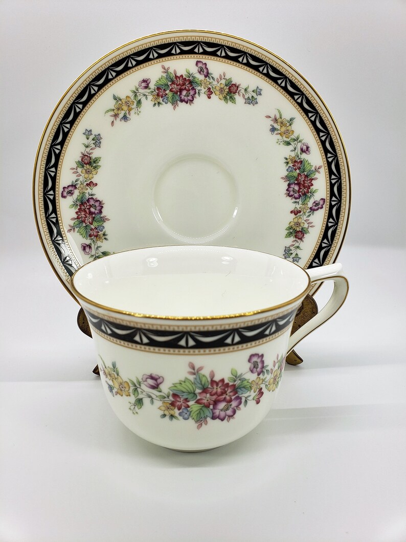 1980s Mikasa diplomat Bone China Tea Cup & Saucer Etsy