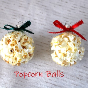 Individuelle nahtlose GLAS Popcorn Ball Ornament-Weihnachtsbaum Glühbirne-palomitas de maiz-gepoppter corn-Navidad-Filme-Kino-Hollywood-Pop Secret