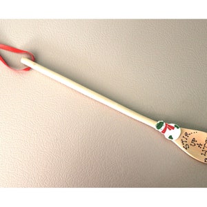Stir Up A little Christmas wooden spoon Snowman cook chef kitchen