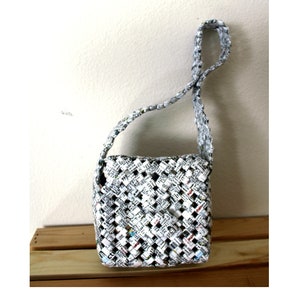 Unikat Schultertasche Handtasche aus Maruchan Ramen Wrapper-einzigartige Handtasche-Handtasche-Asiatische Suppe Süßigkeiten Wrapper Tasche-ein Unikat
