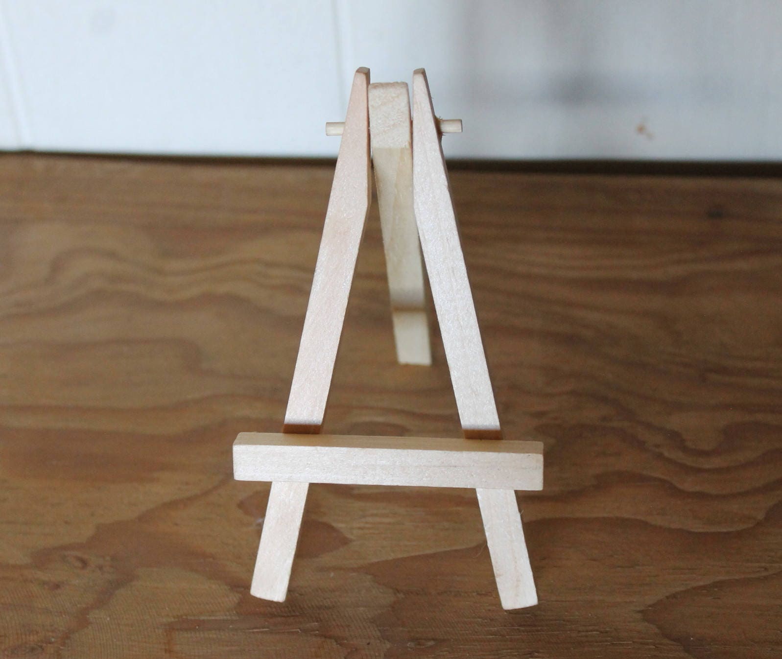 Pine Wood 5 Inch Tall Mini Easel Stand Pinewood 