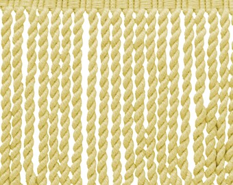 10 Yards Light Gold 2.5/" Bullion Fringe Trim 24 Karat Gold